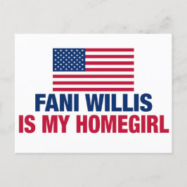 Fani Willis ist meine politische Heimat Postkarte
