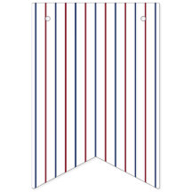 Bannière américaine à rayures rouges et bleues