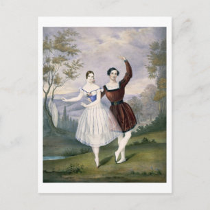 Fanny Cerrito (1817-1909) und Sigr. in Guerra Postkarte