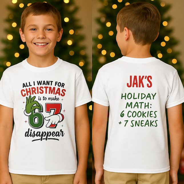 Fanny Christmas Boys T-Shirt - Trend 6•7  (Von Creator hochgeladen)