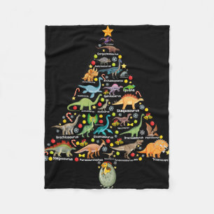 Fanny Dinosaur Weihnachtsbaum Süßer Dino Weihnacht Fleecedecke