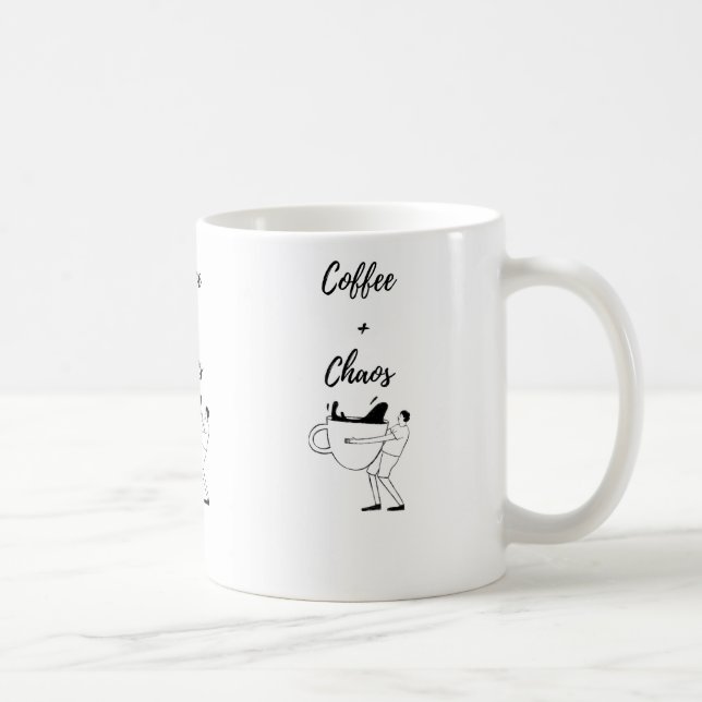  Fanny Kaffee+ Chaos Katzenbecher 11oz  Kaffeetasse (Rechts)