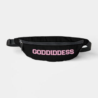 Fanny pack avec lettres rose GODdidDESS