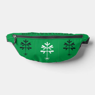 Fanny Pack in Grün mit Schwarz & Weiß SR Saplings Bauchtasche