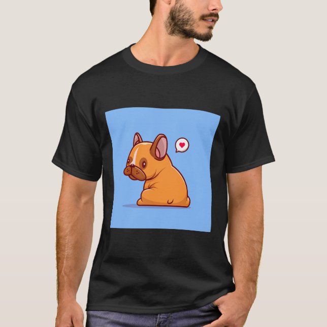 Fanny Pug Scoop T-Shirt (Vorderseite)
