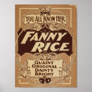 Fanny-Reis, 'wunderliches ursprüngliches Poster