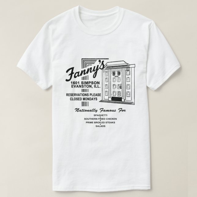 Fanny's Restaurant, Evanston, IL T-Shirt (Design vorne)