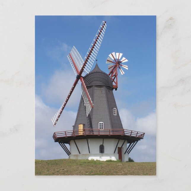 Fanoe Windmill Dänemark Postkarte (Vorderseite)