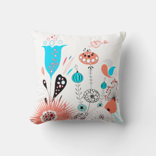 Fanrasy Flowers et Birdie Coussin