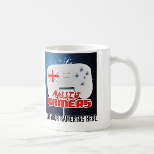 Fans australiens de Gamers buvant la tasse
