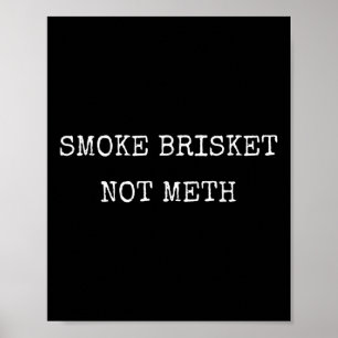 Fans von Smoke Brisket für texanische Grillen Smok Poster