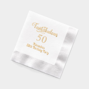 Fantabulous 50 (oder jedes Alter) Geburtstag Servietten Mit Folie