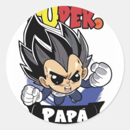 fantacîa del  hêroe de mi infancia runder aufkleber