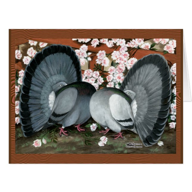 Fantail Pions Matched Pair (Vorderseite (Horizontal))