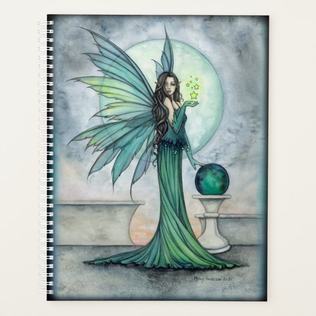 Fantaisie artistique de fée indigo et jade  (Devant)