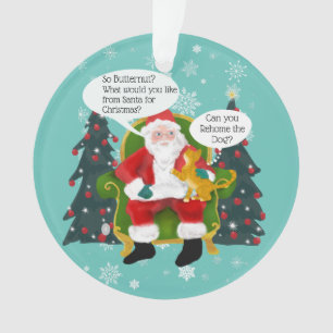 Fantaisie Chat Jaune Visite Père Noël Custom Chris