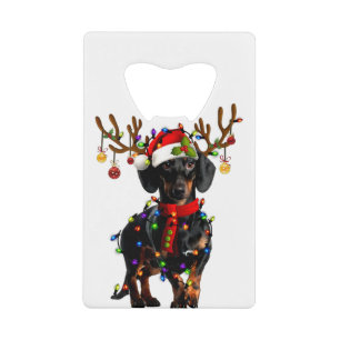 Fantaisie Dachshund Christmas Reindeer Christmas L