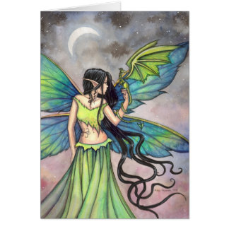 Fantaisie d'art féerique du dragon émeraude