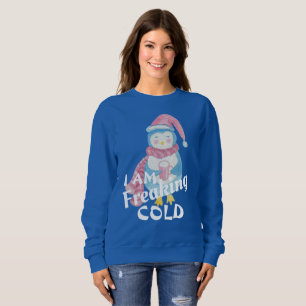 Fantaisie drôle Pingouin froid Vilain Sweat de Noë