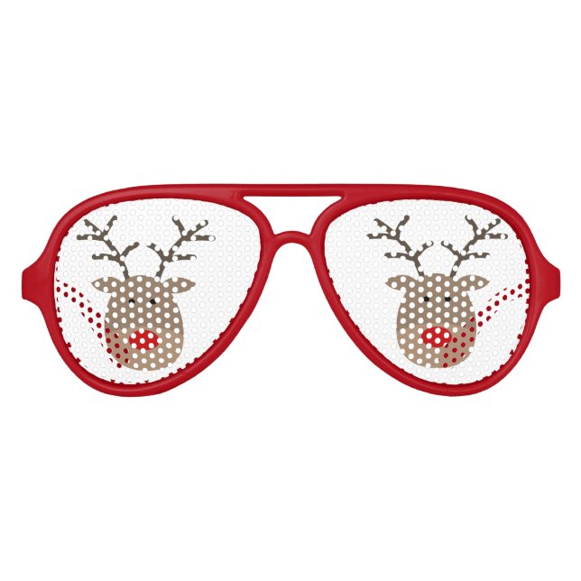 Fantaisie fête des rennes de Noël lunettes de sole (Devant)