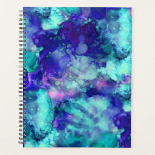 fantaisies bleues à l'aquarelle :