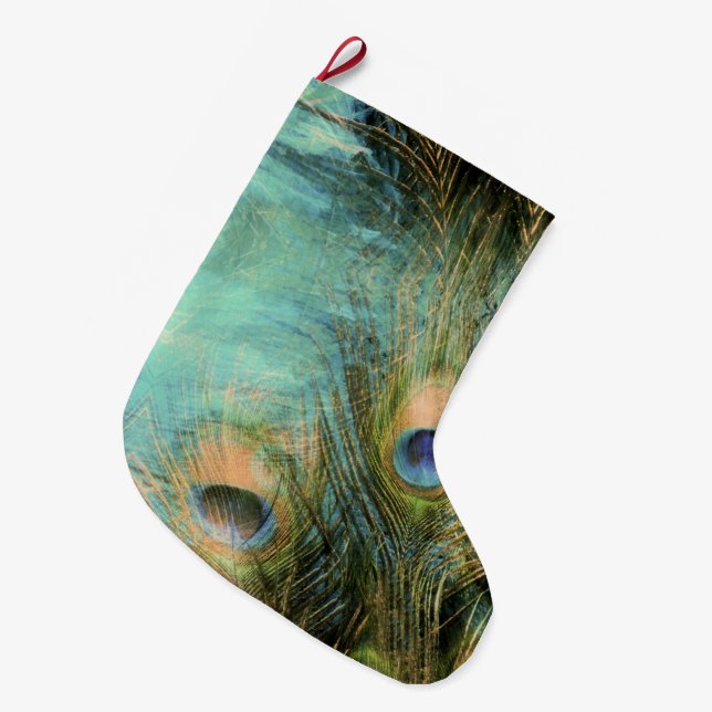 Fantasie-Augen Großer Weihnachtsstrumpf (Vorderansicht (hängend))