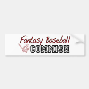Fantasie-Baseball Commish Autoaufkleber