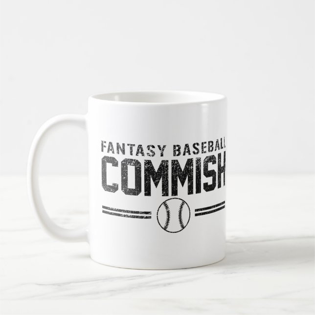 Fantasie-Baseball Commish Kaffeetasse (Links)