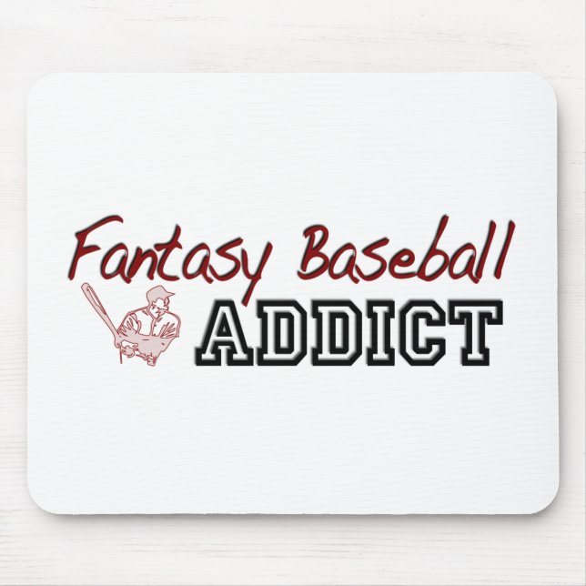 Fantasie-Baseball-Süchtiger Mousepad (Vorne)