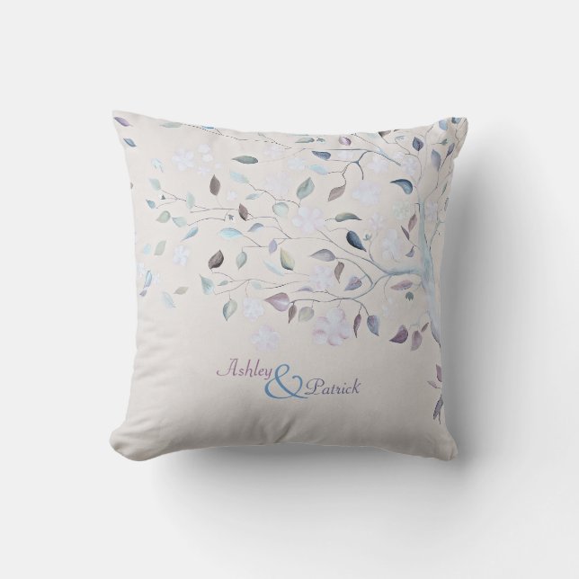 Fantasie-Baum-Gastgeschenk Hochzeit Kissen (Vorderseite)