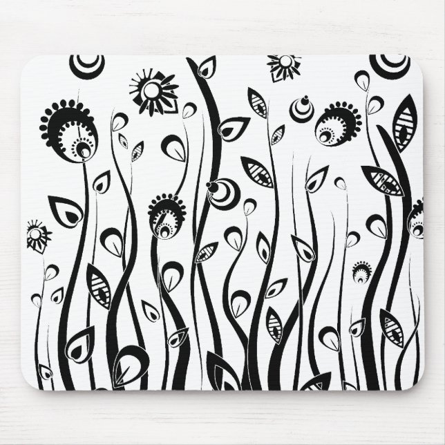 Fantasie-Blume Mousepad (Vorne)