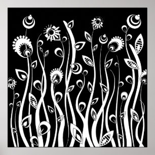 Fantasie-Blume Poster