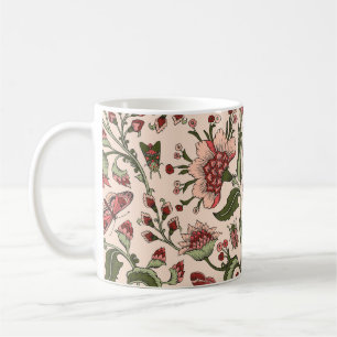 Fantasie-Blumen Paisley Handgezeichnet Kaffeetasse