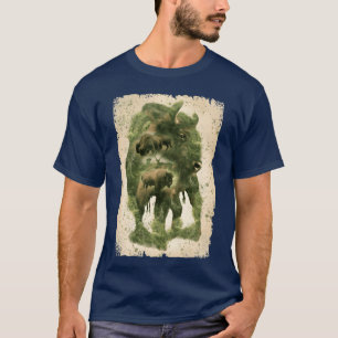Fantasie Büffel Natur Mystisches Tier Geschenk T-Shirt