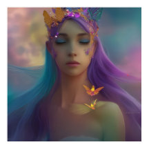 Fantasie Butterfly Flügel Girl lila rosa aquamarin