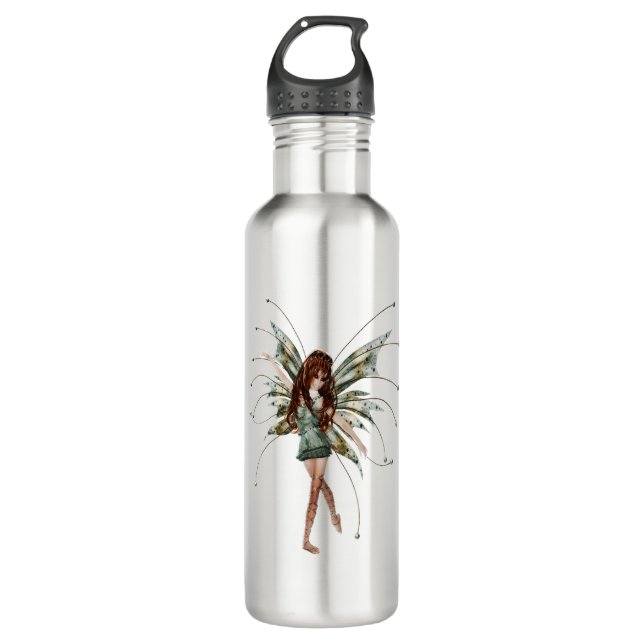 Fantasie-Fee Edelstahlflasche (Vorderseite)