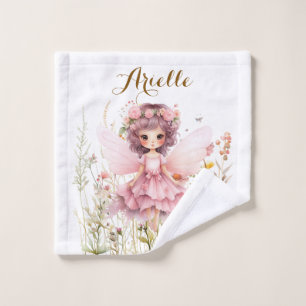 Fantasie Fee Wildblume Pastell Waschlappen