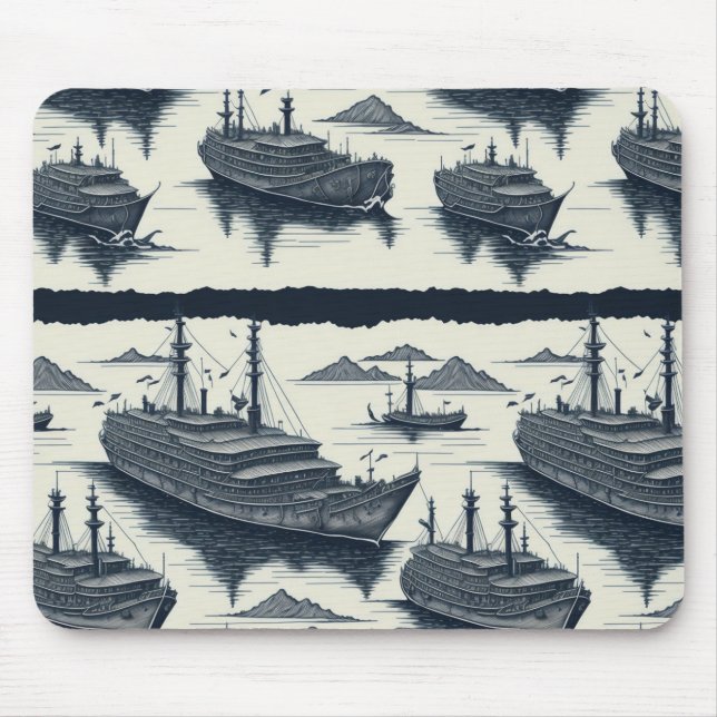 Fantasie-Flotte Mousepad (Vorne)