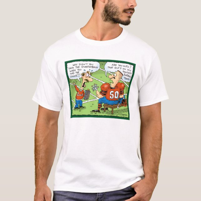 Fantasie-Fußball-Cartoon T-Shirt (Vorderseite)