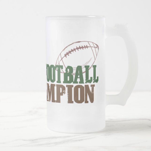 Fantasie-Fußball-Champion 2008 Mattglas Bierglas (Rechts)