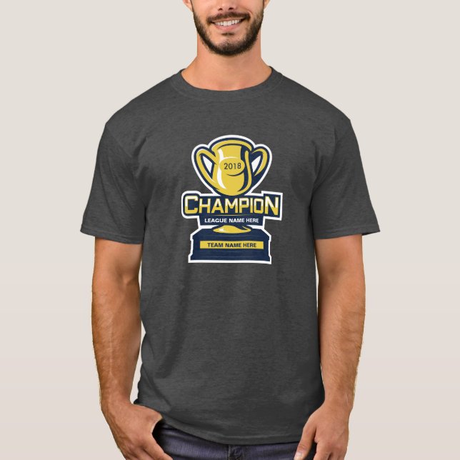 Fantasie-Fußball-Champion T-Shirt (Vorderseite)