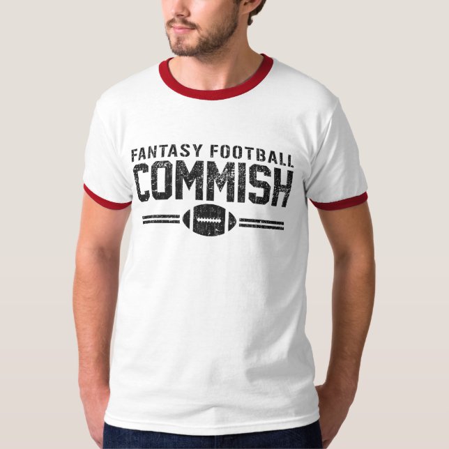 Fantasie-Fußball Commish T-Shirt (Vorderseite)