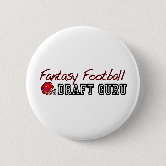 Fantasie-Fußball-Entwurf Guru Button (Vorderseite)