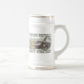 Fantasie-Fußball-Entwurfs-Strategie Bierglas