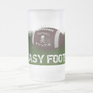 Fantasie-Fußball-Fieber Mattglas Bierglas