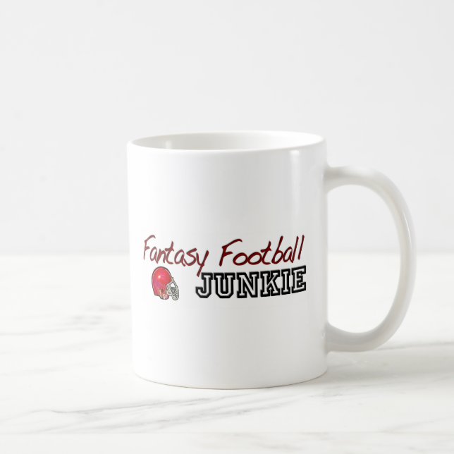 Fantasie-Fußball-Junkie Kaffeetasse (Rechts)
