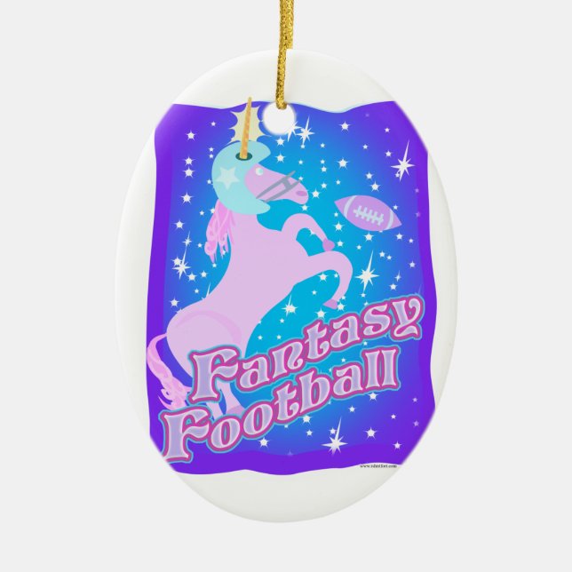 Fantasie-Fußball Keramik Ornament (Vorne)