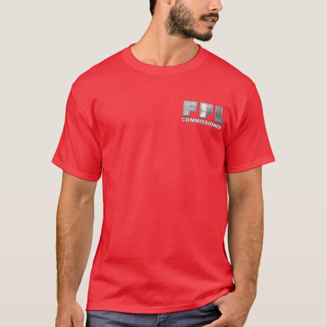 Fantasie-Fußball-Liga-Beauftragter T-Shirt (Vorderseite)