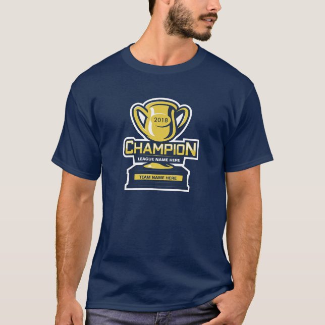 Fantasie-Fußball-Liga-Meister T-Shirt (Vorderseite)