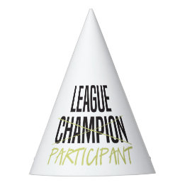 Fantasie-Fußball-Liga-Teilnehmer Partyhütchen